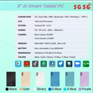 • تابلت SU24  + مجموعة هدايا (ضمان 6 شهور)