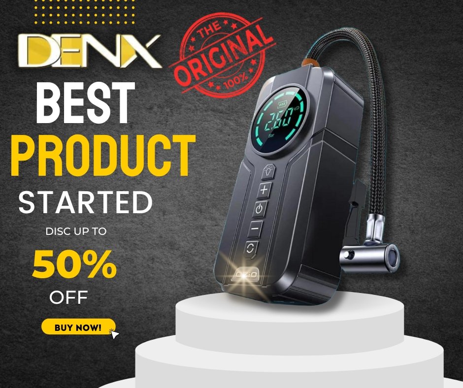 منفاخ اطارات و جهاز طوارء للسيارة