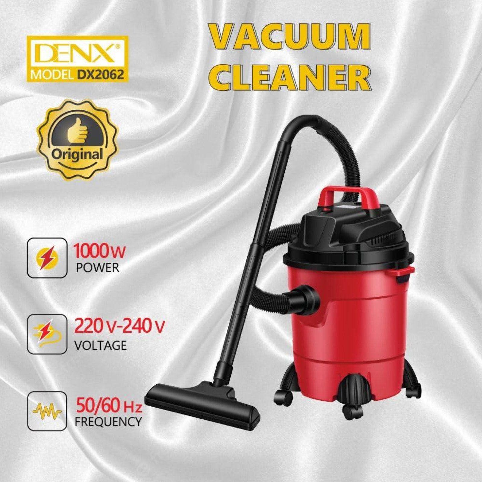 مكنسة جاف و رطب ونفخ من دينكس بضمان عامين 3 في 1 للمنزل والسيارة - Image 2