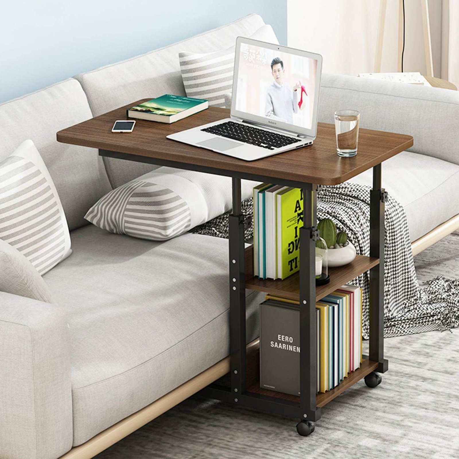 طاولة متحركة 3 دور قابلة للطى - Image 3