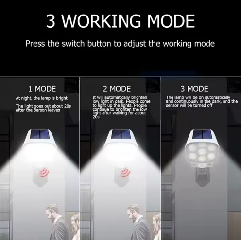 عرض حبة + حبة هدية مصباح على شكل كاميرا بالطاقة الشمسية مقاوم للماء - Image 2