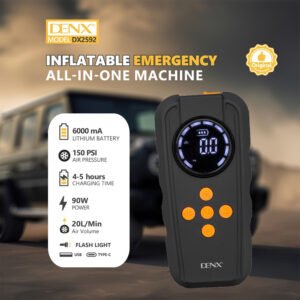 • شاحن ومنفاخ للسياره من دينيكس بضمان عامين