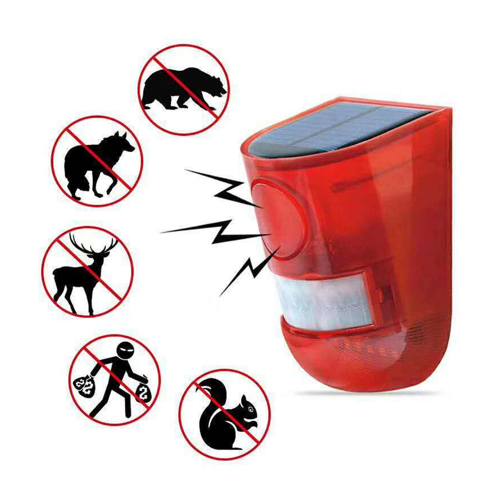 • جهاز إنذار حركة يعمل بالطاقة الشمسية لحماية المنزل والعمل - Image 4