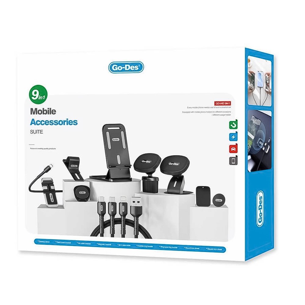 مجموعة اكسسورات الجوال 9 في 1 - Image 3