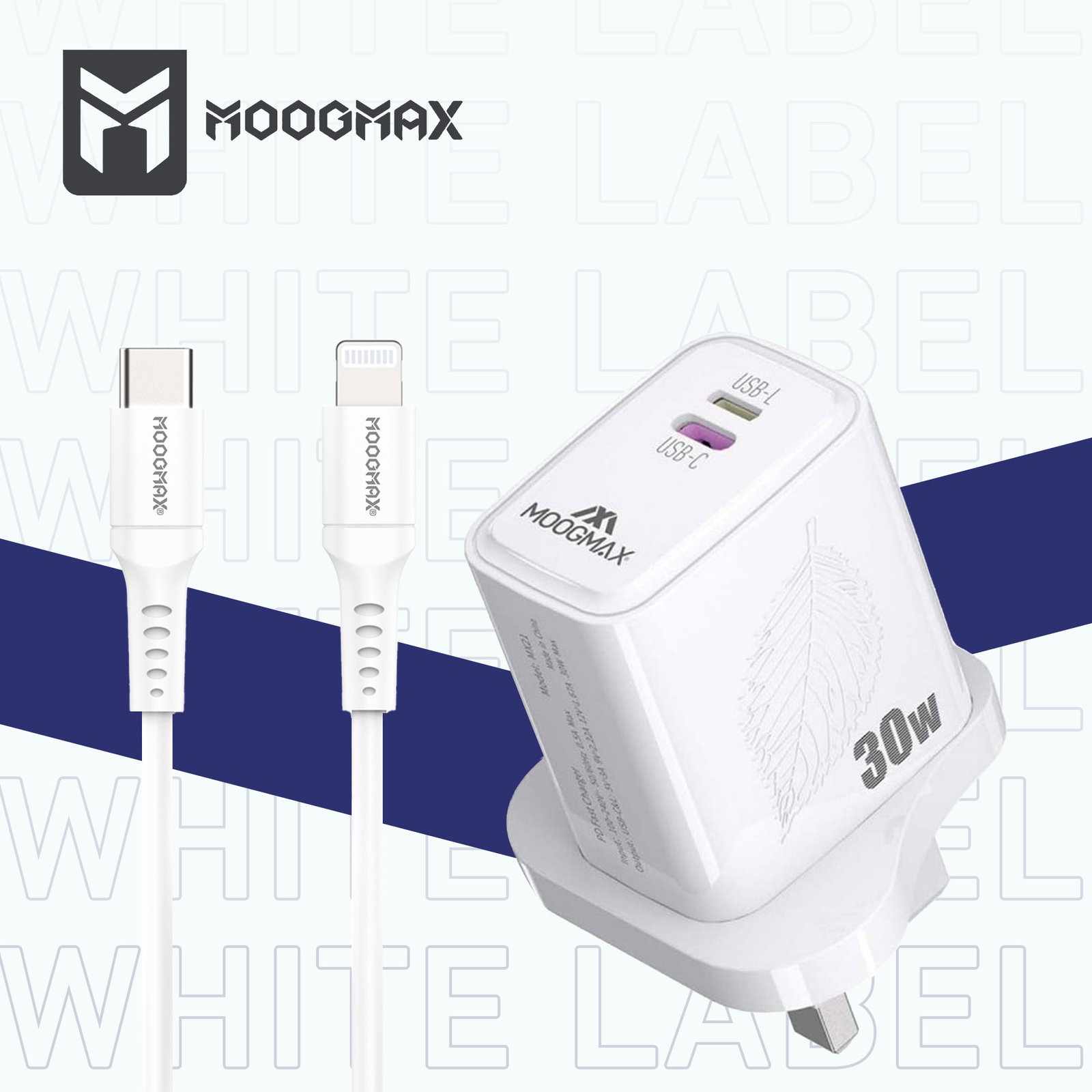 • رأس شاحن + كابل معتمد من أبل للشحن السريع (ضمان عامين) - Image 3